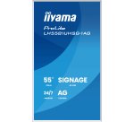 iiyama LH5581UHSG-1AG Écran d'affichage dynamique Écran plat de signalisation numérique 138,7 cm (54.6") Wifi 500 cd/m² 4K Ultra HD Blanc Intégré dans le processeur Android 24/7