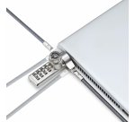StarTech.com 10-Pack Dual-Access Laptop Lock, 6.5ft (2m) Keyed Alike and Combination Security Cable Lock for K-Slot Devices, Computer Anti-Theft Steel Cable