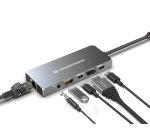 Conceptronic DONN22G replicatore di porte e docking station per laptop Cablato USB 3.2 Gen 2 (3.1 Gen 2) Type-C Grigio