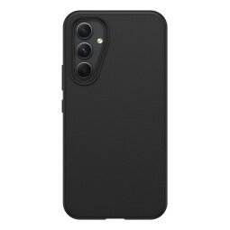 OtterBox React-hoesje voor Galaxy A54 5G, schokbestendig, valbestendig, ultradun, beschermende, getest volgens militaire standaard, Antimicrobieel, Zwart, Geen retailverpakking