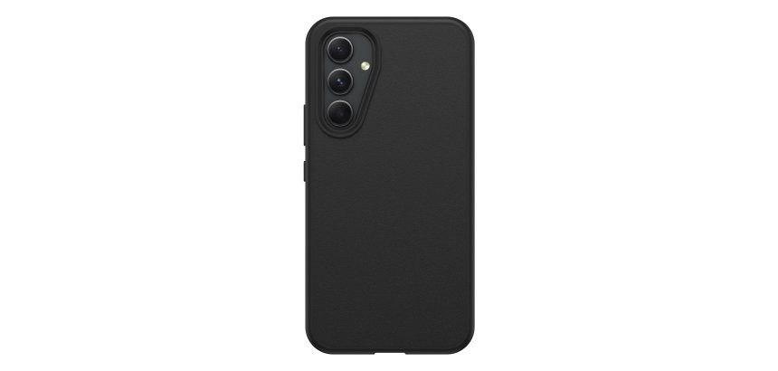 OtterBox React Série Coque pour Galaxy A54 5G, Antichoc, anti-chute, ultra-mince, protection fine, testé selon les normes militaires, Antimicrobien, Noir, livré sans emballage