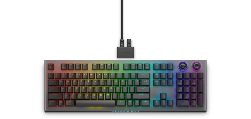 Alienware Tri-Mode AW920K clavier Gaming USB + RF Wireless + Bluetooth Gris