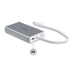 Adaptador USB-C Multifunción para Ordenadores Portátiles - con Entrega de Potencia - 4K HDMI - USB 3.0 - Blanco