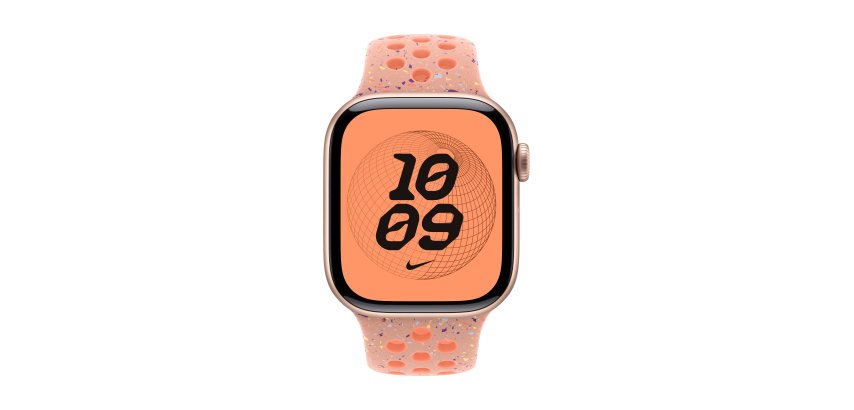 Apple MGAU4ZM/A accessoire intelligent à porter sur soi Bande Rose Aluminium, Fluoroélastomère