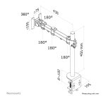Neomounts FPMA-D960 Support d'écran à fixer 10-30"
