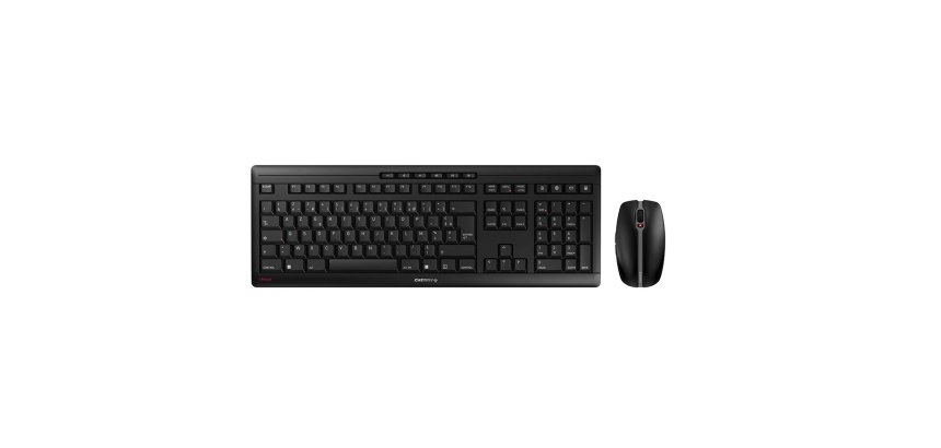 CHERRY Stream Desktop Recharge clavier Souris incluse Universel RF sans fil AZERTY Français Noir