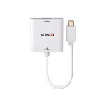 Lindy 43355 cavo e adattatore video USB tipo-C VGA (D-Sub) Bianco