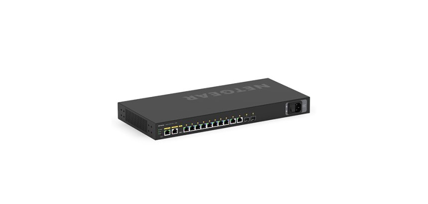NETGEAR GSM4212P Géré L2/L3 Gigabit Ethernet (10/100/1000) Connexion Ethernet, supportant l'alimentation via ce port (PoE) 1U Noir