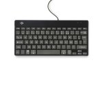 R-Go Tools Clavier ergonomique R-Go Compact Break, clavier compact avec logiciel de pause,AZERTY (FR), Filaire, noir