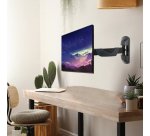 Lindy 40713 support d'écran plat pour bureau 66 cm (26") Mur Noir