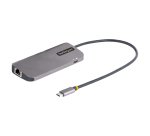 StarTech.com Adaptador Multipuertos USB C, de Vídeo HDMI de 4K y 60Hz, Hub USB-A 3.2 de 3 Puertos de 5Gbps, Entrega de Alimentación PD de 100W, GbE, Docking Station de Viajes