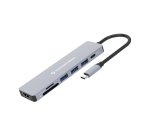 Conceptronic DONN19G 7-in-1 USB 3.2 Gen 1 Docking Station, HDMI, USB-A 3.0 x 3, SD, TF/MicroSD, 100W USB PD