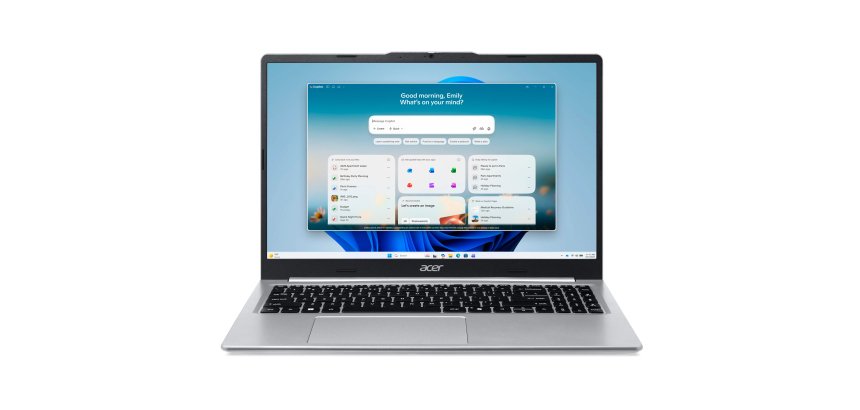 Acer Aspire Lite AL15-49P-R26Y AMD Ryzen™ 5 7430U Ordinateur portable 39,6 cm (15.6") Full HD 8 Go DDR4-SDRAM 512 Go SSD Wi-Fi 6 (802.11ax) Windows 11 Home Argent Français