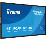 iiyama T5529AS-B1AG Écran d'affichage dynamique En forme de kiosk 138,7 cm (54.6") LED Wifi 450 cd/m² 4K Ultra HD Noir Écran tactile Intégré dans le processeur Android 24/7