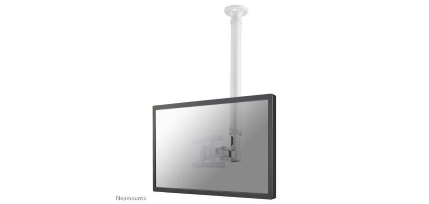 Neomounts FPMA-C100WHITE Support de plafond pour écran de 10-30" - h79-129 cm