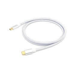 Equip 128356 Cavo USB 3.2 Gen 2 da C a C, M/M, 1,0 m, PD 100W , 4K/60Hz, 10Gbps, bianco