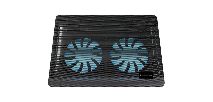 Conceptronic CNBCOOLPAD2F almohadilla fría 39,6 cm (15.6") 1000 RPM Negro