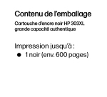 HP Cartouche d’encre noir 303XL grande capacité authentique