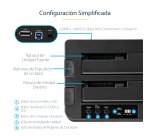 StarTech.com Duplicador USB 3.0 (5Gbps) o eSATA de Discos Duros de 2 Bahías, Independiente, Clonador Copiador de SSD o HDD SATA III de 2,5/3,5", Estación de Acoplamiento de HDD