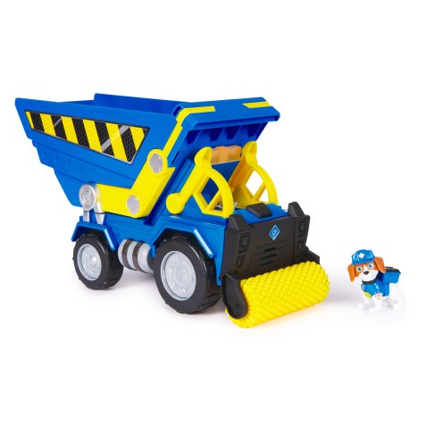 Rubble & Crew , Bark Yard Deluxe Dump Truck Construction Vehicle with Lights, Sounds & Wheeler Action Figure, Kids Toys for Boys & Girls Ages 3 and up
