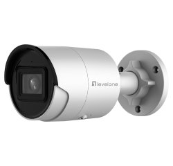 LevelOne GEMINI Fixed Bullet IP Network Camera, 4-Megapixel, H.265,802.3af PoE, Indoor/Outdoor