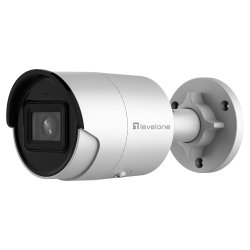 LevelOne GEMINI Fixed Bullet IP Network Camera, 4-Megapixel, H.265,802.3af PoE, Indoor/Outdoor