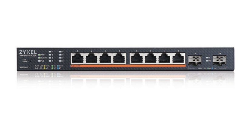 Zyxel XMG1915-10EP Géré L2 2.5G Ethernet (100/1000/2500) Connexion Ethernet, supportant l'alimentation via ce port (PoE)