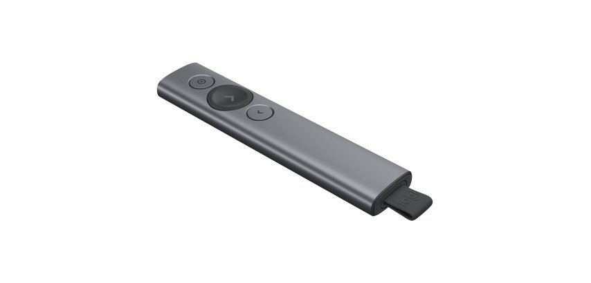 Logitech Spotlight Draadloze presenter Bluetooth/RF Grijs