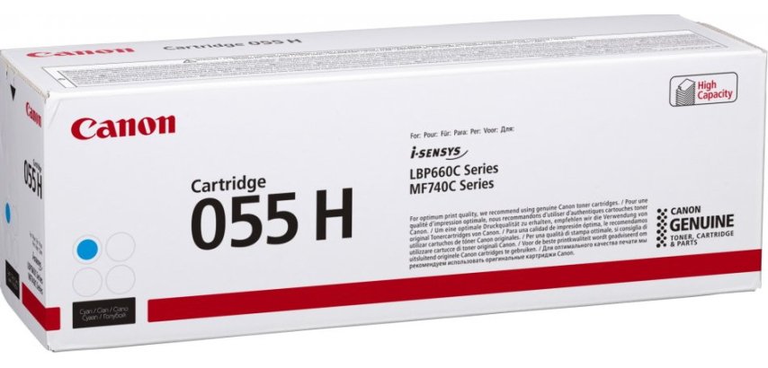 Canon 055H cartuccia toner 1 pz Originale Ciano