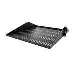StarTech.com Étagère Rack 19 pouces 2U - Plateau Rackable Universel Ventilé - Étagère Baie de Brassage - Étagère Cantilever Rack 19" - Capacité 91kg - Rangement Rack Informatique - Profondeur 50cm (20"), Noir
