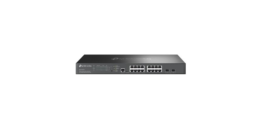 TP-Link Omada SG3218XP-M2 commutateur réseau Géré L2+ 2.5G Ethernet (100/1000/2500) Connexion Ethernet, supportant l'alimentation via ce port (PoE) 1U Noir