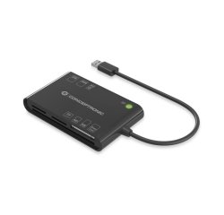 Conceptronic BIAN01B lector de tarjeta inteligente Interior USB 3.2 Gen 1 (3.1 Gen 1) Negro