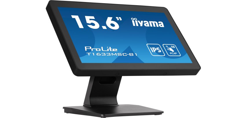 iiyama ProLite T1633MSC-B1 computer monitor 39,6 cm (15.6") 1920 x 1080 Pixels Full HD LCD Touchscreen Zwart