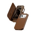 PanzerGlass CARE™ by ® Tango 2-in-1 Wallet Case Brown w. MagSafe iPhone 2026 Pro Max | 17 Pro Max mobiele telefoon behuizingen Hoes Transparant