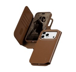PanzerGlass CARE™ by ® Tango 2-in-1 Wallet Case Brown w. MagSafe iPhone 18 Pro Max | 17 Pro Max mobiele telefoon behuizingen Hoes Bruin