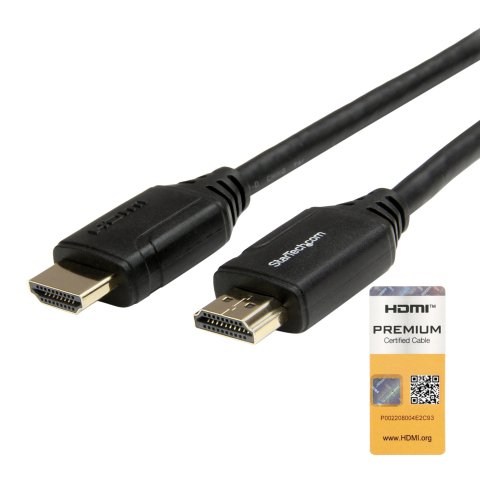 Cable HDMI premium de alta velocidad con Ethernet - 4K 60Hz - 1m