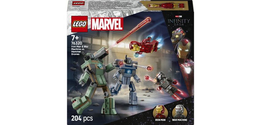 LEGO Iron Man & War Machine vs. Hammer Drones