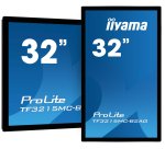 iiyama ProLite TF3215MC-B2AG écran plat de PC 80 cm (31.5") 1920 x 1080 pixels Full HD LED Écran tactile Kiosque Noir