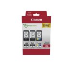 Canon PG-545XL x 2 + CL-546XL Pack cartouches haute capacité 2 noirs + 1 couleur pour imprimante jet d'encre
