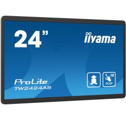 iiyama TW2424AS-B1 Écran d'affichage dynamique Écran plat de signalisation numérique 60,5 cm (23.8") Wifi 250 cd/m² 4K Ultra HD Noir Écran tactile Intégré dans le processeur Android 24/7