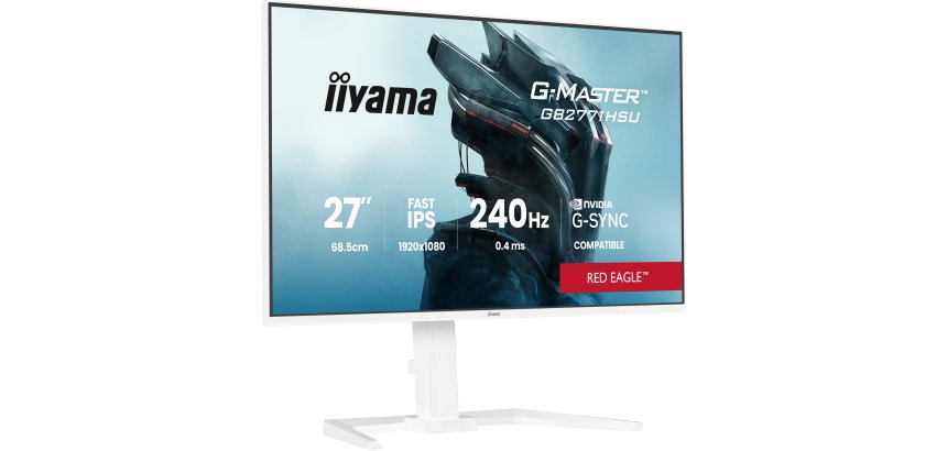 iiyama G-MASTER GB2771HSU-W1 écran plat de PC 68,6 cm (27") 1920 x 1080 pixels Full HD LCD Blanc