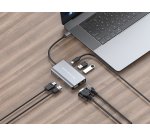 Conceptronic DONN21G laptop dock/port replicator Wired USB 3.2 Gen 1 (3.1 Gen 1) Type-C Grey