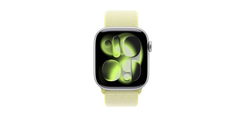 Apple MFFF4ZM/A accessoire intelligent à porter sur soi Bande Jaune Nylon, Polyester recyclé, Spandex