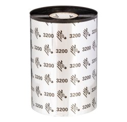 Zebra 3200 Wax/Resin cinta térmica 74 m Negro