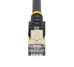 StarTech.com Cordon de raccordement CAT6a - 7,5 m - Sans crochet - Câble patch RJ45 - Noir