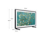 Samsung The Frame Lifestyle TV QE32LS03CBUXZT QLED Full HD, Smart TV 32" Matte Display, OTS Lite, Black 2023