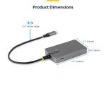 StarTech.com 4-Port USB-C Hub, 5Gbps, Bus Powered, USB C to 4x USB-A Hub with USB-C Auxiliary Power Input, 1ft/30cm Host Cable, Portable Desktop/Laptop USB Hub