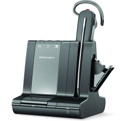 POLY Auriculares DECT USB-A Savi 8245 con certificación para Microsoft Teams de 1880-1900 MHz +D400