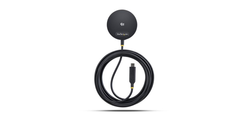 StarTech.com 1PB-WIRELESS-CHARGER chargeur d'appareils mobiles Smartphone Noir USB Recharge sans fil Intérieure