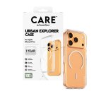 PanzerGlass CARE™ by ® Urban Explorer Case Transparent w. White MagSafe iPhone 17 Pro mobiele telefoon behuizingen Hoes Transparant